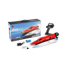 WL915 고속 스피드 보트 4Ghz RC 채널 충전식 배터리 제어 어린이용 원격 선물, Red 1Battery
