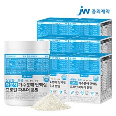 JW중외제약 산양유 초유 유청 저분자 가수분해 단백질 프로틴 분말 6통, 280g, 6개