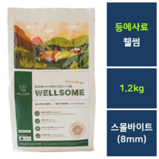 웰썸 WELLSOME 곤충 단백질 사료 1.2kg 3.6kg 강아지 하이포알러제닉 그레인프리 관절 사료, 1개 - 웰썸사료