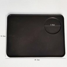 49/51/53/54/57 용 블랙 패드 스탠드 실리콘 탬퍼 매트 1 개 5/58/58.5mm 포터 필터 및 만, [01] 1Pcs Silicone Mat, 1개