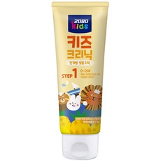 2080 키즈크리닉 1단계 무불소 아기 치약, 80g, 2개