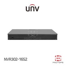 [유니뷰] 800만화소 IP NVR CCTV 녹화기 NVR302-16S2 16채널 [POE미지원] - 16채널nvr