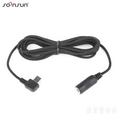 SOONSUN 미니 USB 3.5mm 외장 마이크 용 마이크 어댑터 GoPro Hero 3 용 이?, 상세내용참조