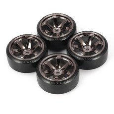 뜨거운 Traxxas HSP Tamiya HPI 1:10 RC 온로드 차량 드리프트 자동차 하드 타이어 세트 용 4Pcs RC 하드 패턴 드리프트 타이어 타이어 휠, 7, 협력사