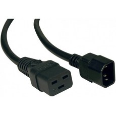 Tripp Lite 중부 하 작업용 전원 코드 15A 14AWG (IEC-320-C19 ~ IEC-320-C14) 6 피트 (P047-006) 검은 색, 단일옵션, 단일옵션