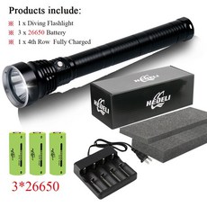 IP8 강력한 다이빙 손전등 XHP90.2 방수 전문 다이빙 라이트 XHP90 LED 수중 토치 램프 lanterna, 05 HQ507E-BOX_01 고정 초점