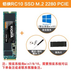 SSD메모리 kioxia/고체 RC10 500G SSD M.2NVME테이블식 필기노트 PCIE, 1MB, T03-500G고체+나사 드라이버+쿨러팬+미리 조립한