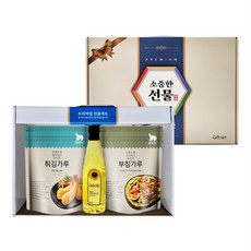 명절선물세트)소중한마음3종 선물세트 데솔레해바라기씨유 500ml+곰표튀김가루 510g+곰표부침가루510g) 명절선물세트 설선물세트 가루세트 식용유선물세트(가벼운 설선물)