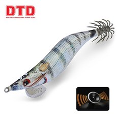 DTD 래틀 리얼피쉬(2.2/2.5/3.0/3.5호) 갑오징어 쭈꾸미 한치 무늬 에기/2.2 2.5호 오모리 대응/래틀사운드내장/무늬오징어 두족류 멀티 대응