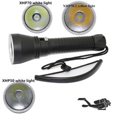 방수 스쿠버 다이빙 손전등 강력한 XHP70 4200LM XHP50 2600LM LED 수중 플래시 라이트 다이브 램프 lanter, 03 XHP70.2 yellow light