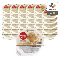 햇반 현미쌀밥, 36개, 210g