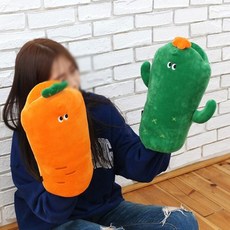핑크풋 당근친구들 손목 보온 쿠션 (당근/선인장), 선인장