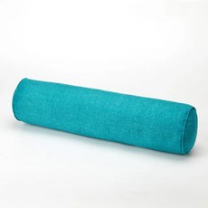 긴원통형 소파 뒷좌석 쿠션 임산부 수면 머리 지지대 휴식 베개, 04 peacock blue_05 20x120cm