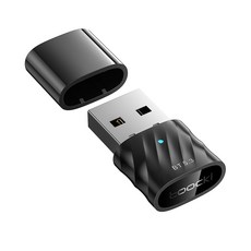 Toocki 블루투스 5.3 USB 동글 어댑터, 블랙, TQ-BY03A