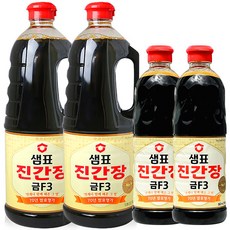 샘표 진간장 금F-3 (1.7L+ 860ml) x 2세트 국간장 조림간장