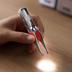 불나오는 털뽑기족집게 얼굴 잔털제거 LED 미용핀셋, 1개