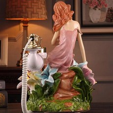 레트로전화기 전화 카페 전화 핸즈프리 전화 발신자 유선 소녀 홈 ID 아름다운 수지 바 장식 레트로 앤티크, Caller ID Backlight