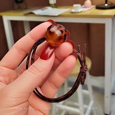 레오파드 방풍 심플 숲 여성 머리밴드 인싸템 헤어끈 고무줄