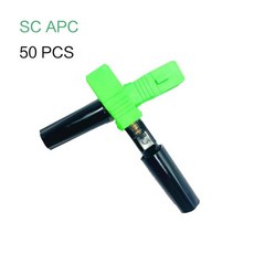 내장형 SC UPC 광섬유 고속 커넥터 FTTH 단일 모드 퀵 어셈블리 50100200300 개, 02 YELLOW, 02 50pcs APC