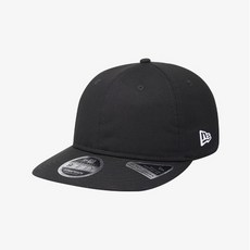 NEWERA 레트로 크라운 에센셜 무지 스냅백 블랙 12359359