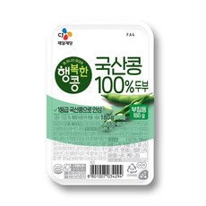 [국산콩 100%] CJ 행복한콩 2가지로만 국산콩찌개용 두부180g x 12개, 180g