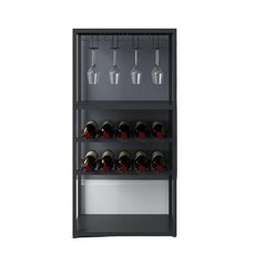 와인 양주 진열장 와인잔 거치대 셀러 보관함 선반, 화이트 50x25x80 3단보드, 1개