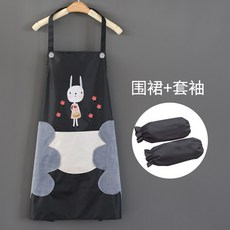 귀여운 캐릭터 예쁜앞치마 방수 원피스형 작업앞치마, 개, Q팔토시