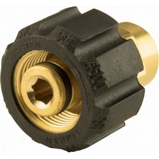 황동 비틀 커플러 어댑터 14인치 FNPT x 22mm 4500 PSI 압력 세척기용
