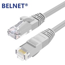 Belnet 고속 CAT6 RJ45 패치 이더넷 LAN 케이블 네트워크 케이블 라우터 컴퓨터 용 0.33M/1M/2M/3M/5M/6M/10M/15M/20M 노트북|etherne, Light Gray, 3m, 1개