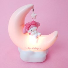미니소 산리오 시나모롤 마이멜로디 쿠로미 무드등, 마이멜로디(충전선 포함) 조명/스탠드 미니소 산리오 시나모롤 마이멜로디 쿠로미 무드등, 마이멜로디(충전선 포함) 조명/스탠드