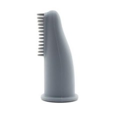 반려동물용품 개 슈퍼 소프트 애완 동물 손가락 칫솔 치아 청소 구취 케어 무독성 실리콘 도구 고양이 용품, Gray, Gray, 2개