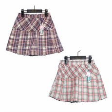 신디키즈체크스커트