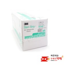 3M 스테리 스트립 R1542 6x38mm 상처 의료용 봉합유지기 1박스, 1개, 1개입