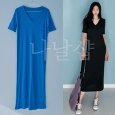 빅사이즈골지원피스잠옷