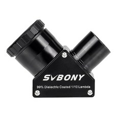 SVBONY SV223 99% (1.25 천정 프리즘 90도 클릭 잠금 고유전 방지 천정 미러 필터 스레드 매트 양털