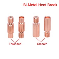 E3D V6 Hotend 히터 블록 PT100 필라멘트 I3 MK3 3D 프린터 부품 용 Bi Metal HeatBreak 바이메탈 히트 브레이크 V6 인후|3D 프린터 부품 &, Threaded Version, 1개, 3PCS