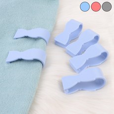 밀림방지 이불 다용도 고정집게 6P 욕실 수납용품, 핑크, 6개