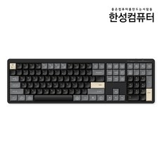 한성컴퓨터 OfficeMaster 3모드 저소음 펜타그래프 유무선 키보드, ROYAL BLACK, GK698, 제조사축