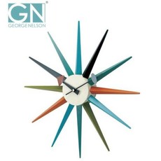George Nelson 조지 넬슨 벽시계 썬버스트 클락 컬러