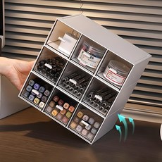 [웨일쓰]미니 서랍장 3칸 투명 수납함 책상 정리함 다용 문구 액세서리 정리함, 2개 2개