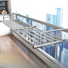 베란다 건조대 아파트 창틀 거치형 빨래 걸이 발코니