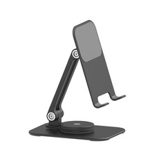 스마트워치 스트랩 호환360도 회전 금속으로 접을 수 있는 휴대전화 태블릿PC 브래킷은 삼성 아이폰에 적용, 01 Black