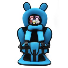 어린이 유아 휴대용 카시트 어린이집 보조 카시트 어린이 안전 심플 카시트, 업그레이드 스카이블루
