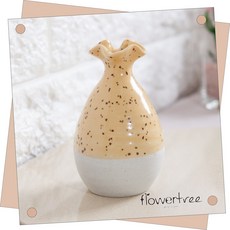 프리미엄 조화 화분 화병 꽃병 216종 화병 소형 플트 E, E32.미니주름호리화병 5x9cm-옐로우