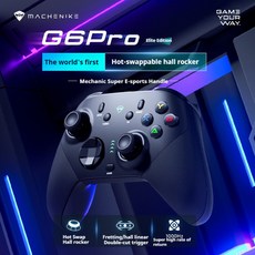 Machenike G6 프로 무선 게임 패드 홀 로커 핫 스왑 3 가지 모드 모터 블루투스 조이스틱 게임 컨트롤러 Ios Pc Ns, 1개, 02 G6 Pro Elite