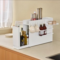 라이크잇츠미니멀 슬라이드 양념장보관함 철제수납장, 양념장보관함(화이트), 1개