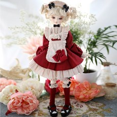 구체관절인형 26cm 옷 드레스 1/6 복고풍 메이드 MSD BJD, 26CM 구관인형