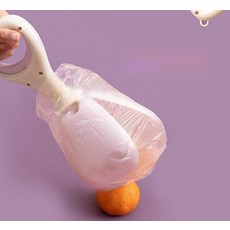  강아지 똥 집게 산책 할 때 편하게 사용하는 배변 집게, 크림블루 