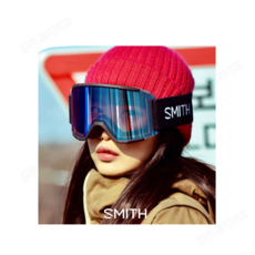 스미스 스쿼드 XL 시리즈 스노우보드 스키고글, 스쿼드XL + 클리어렌즈  ~1번, 1.블랙-블루센서미러+클리어