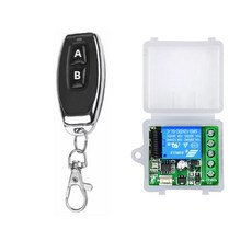 433MHz 무선 RF 리모컨 스위치 DC 12V 10A 1CH 릴레이 모듈 리시버 ON OFF 리모컨 LED 전구 DIY, 1Remote 1 Receiver_6, 1개
